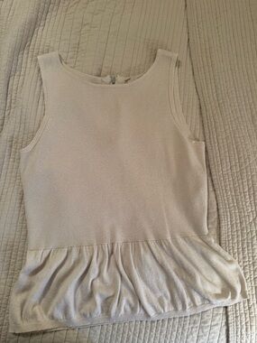 LOFT Peplum Sweater Tank size medium